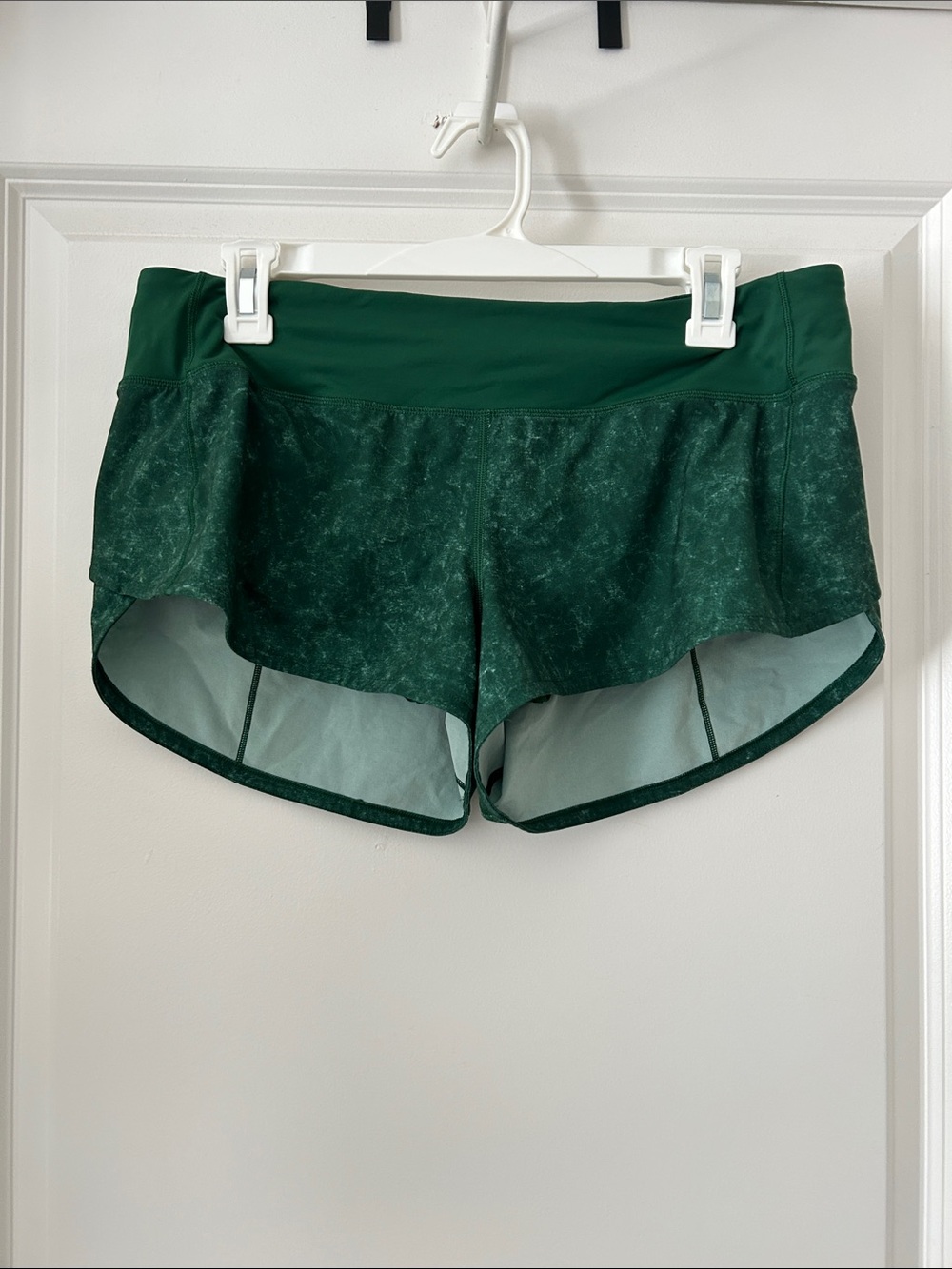 Lululemon Dark Green Athletic Running Shorts